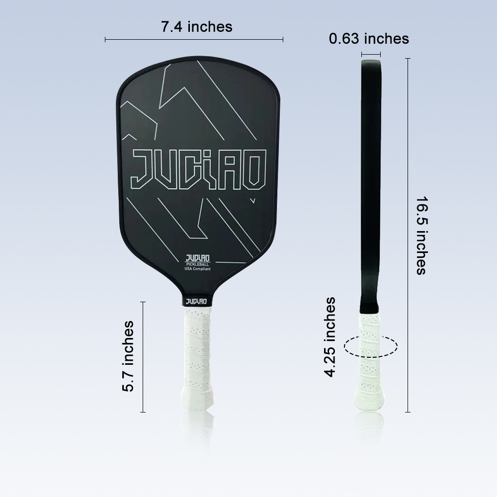 Remo de pickleball de carbono cru