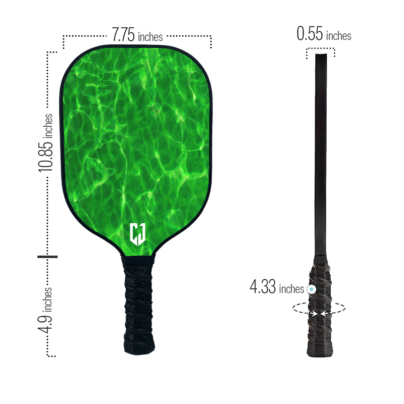 Remo de pickleball de superfície de fibra de vidro