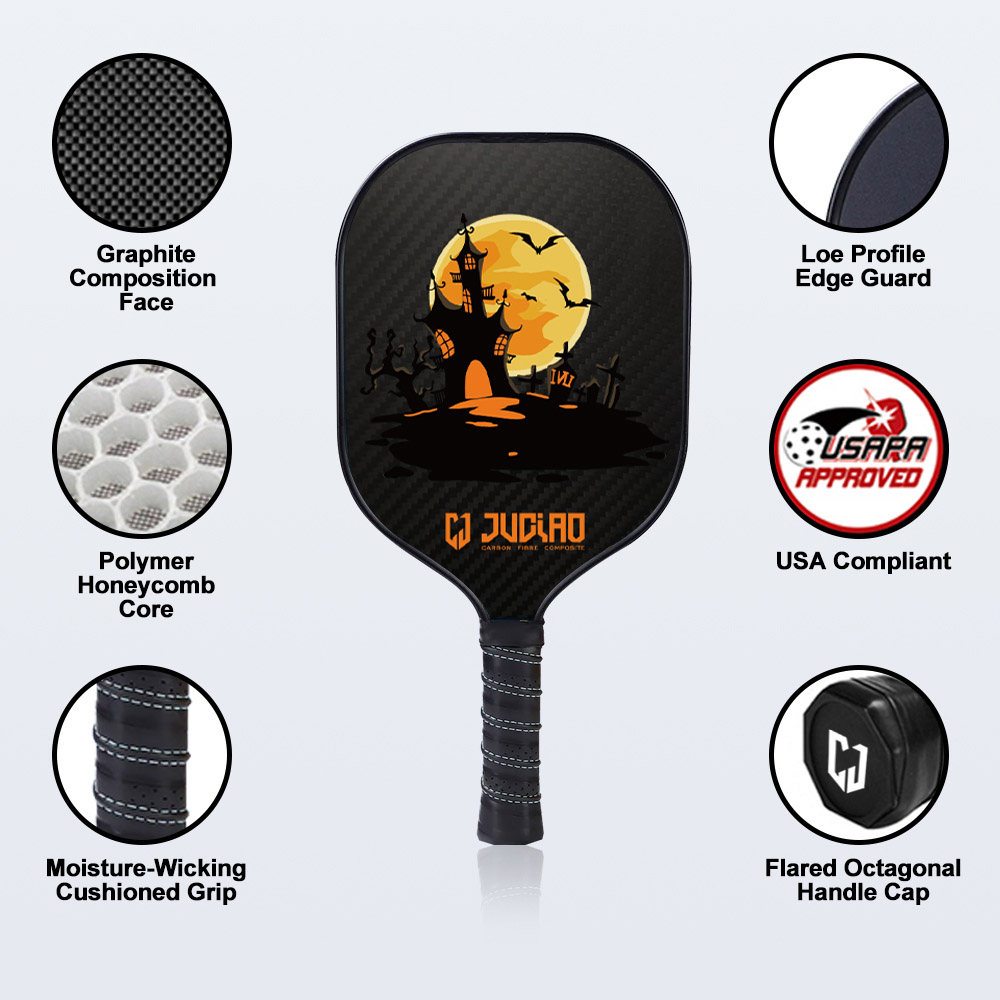 Pás de pickleball de fibra de carbono 3K