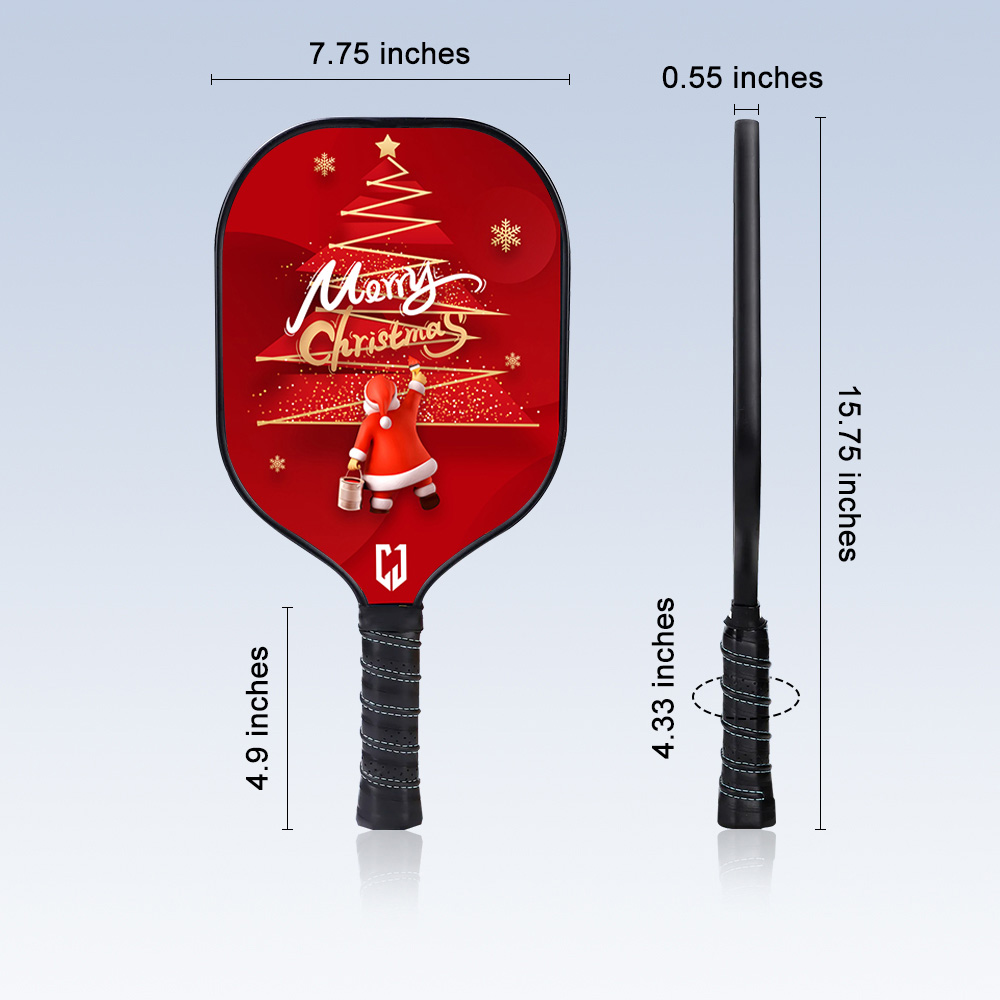 raquete de pickleball de natal