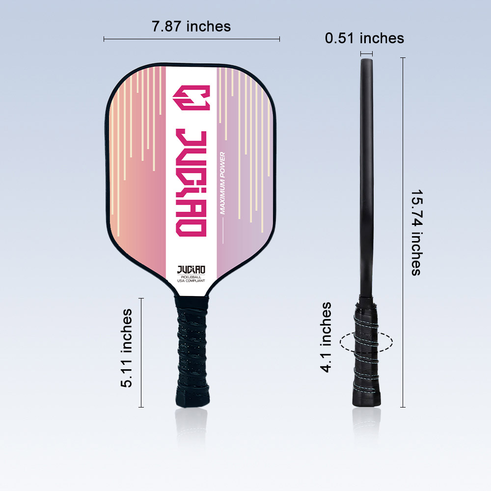 remo de pickleball de fibra de carbono